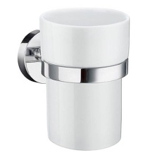 Smedbo HK343P - Tumbler Wall Mounted - Porcelain/ Polished Chrome