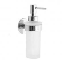 Smedbo YK369 - Time Holder With Frosted Glass Soap Pump