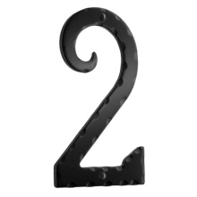 Smedbo S022 - Decorative wrought iron 6'' house numeral 2