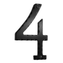 Smedbo S024 - Decorative wrought iron 6'' house numeral 4