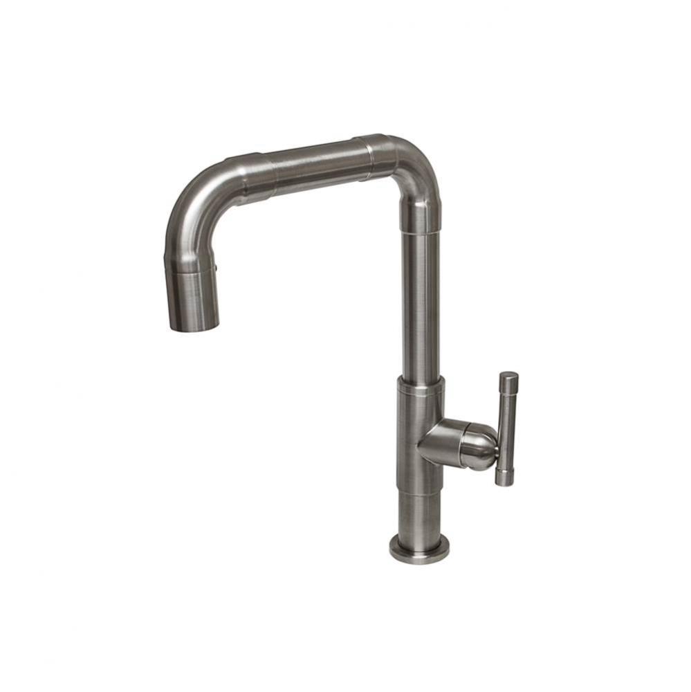 Brut Faucet  With Swivel Spout & Pullout Spray 9-3/4'' Center To Aerator 11-1/2&apos
