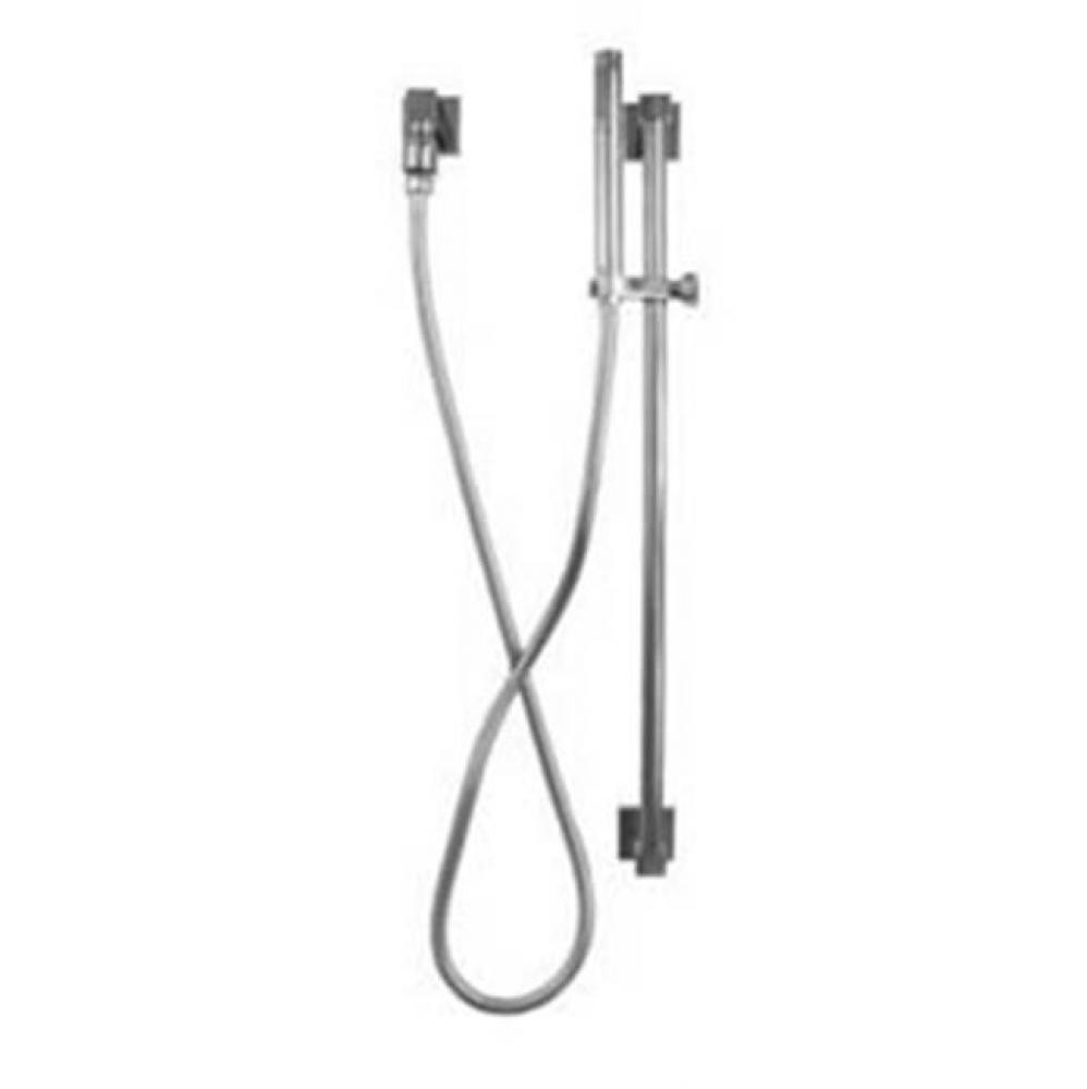Wall-Mounted Hand Shower Kit With Contemporary Wand With 24'' Slidebar