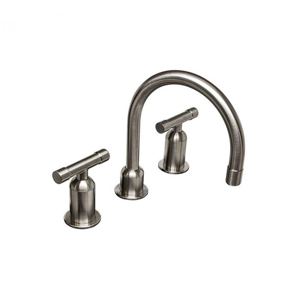 Wherever Widespread Deck Mount Lav Faucet With Fixed Gooseneck Spout 6-1/2'' Center To A