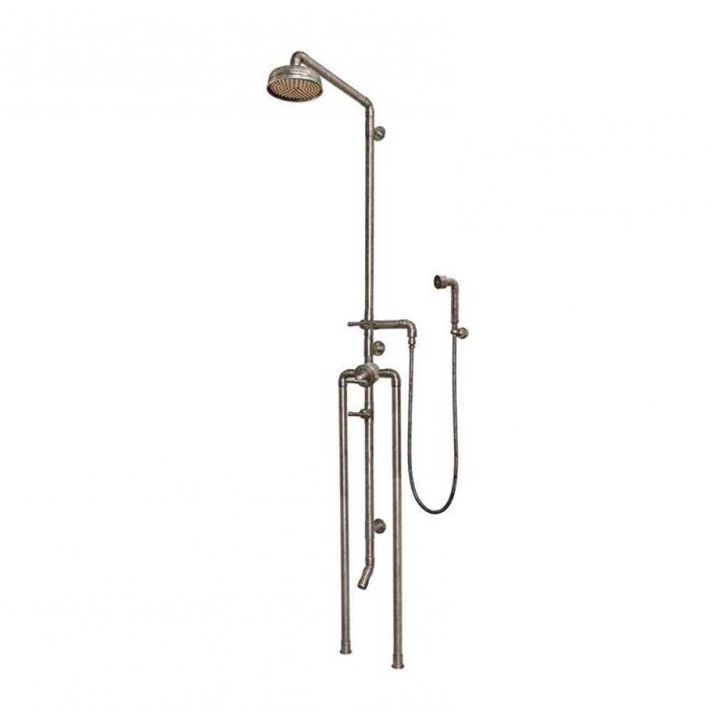Waterbridge Exposed Thermostatic Shower System Model 1180 (10-3/4'' Spread, Center To Ce