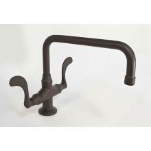 Sonoma Forge WN-SQ-FX-ORB - Wingnut Deck Mount Faucet With Fixed Square Spout 9-1/2'' Center To Aerator 6'&apos