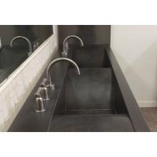 Sonoma Forge WE-LAV-DM-GN-RN - Wherever Widespread Deck Mount Lav Faucet With Fixed Gooseneck Spout 6-1/2'' Center To A