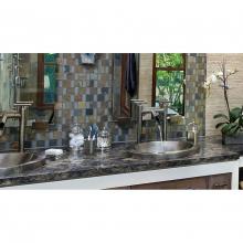 Sonoma Forge WB-LAV-DM-WF-T-RN - Waterbridge Tall Deck Mount Lav Faucet With Waterfall Spout 8'' Spread, Center To Center