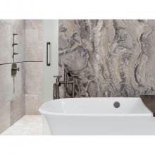 Sonoma Forge WB-RTF-WM-WF-HS-RN - Waterbridge Wall Mount Tub Filler With Waterfall Spout And Handshower 8'' Spread, Center