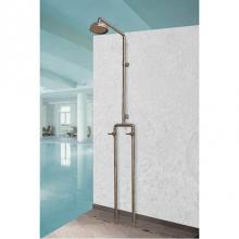 Sonoma Forge WB-SHW-1040-SN - Waterbridge Exposed Shower System Model 1040 (10'' Spread, Center To Center) With 8&apos