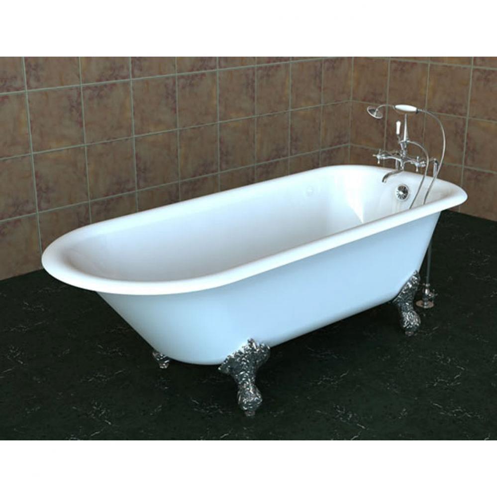 SERENADE?, 66''x30'' Freestanding Bathtub, Top Faucet Drillings, Color White,