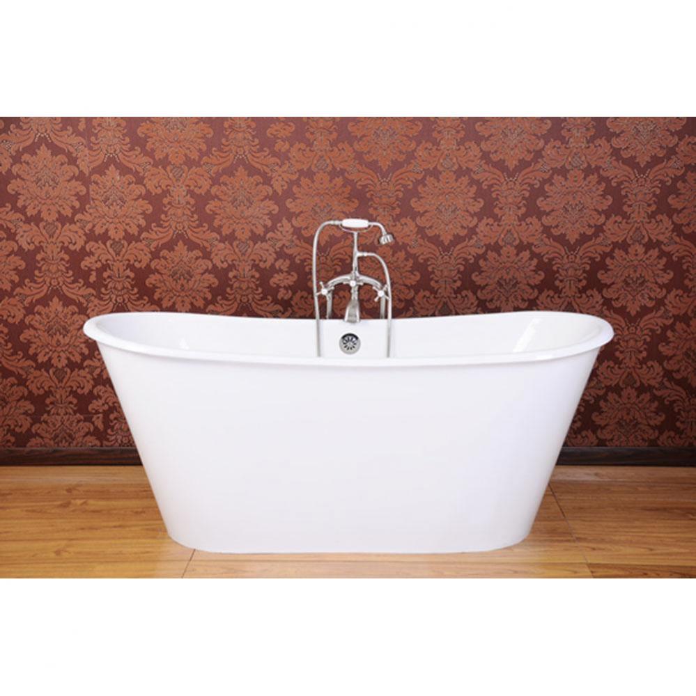 VIRTUOSO?, 67''x27'' Freestanding Bathtub, No Faucet Drillings, Color White,