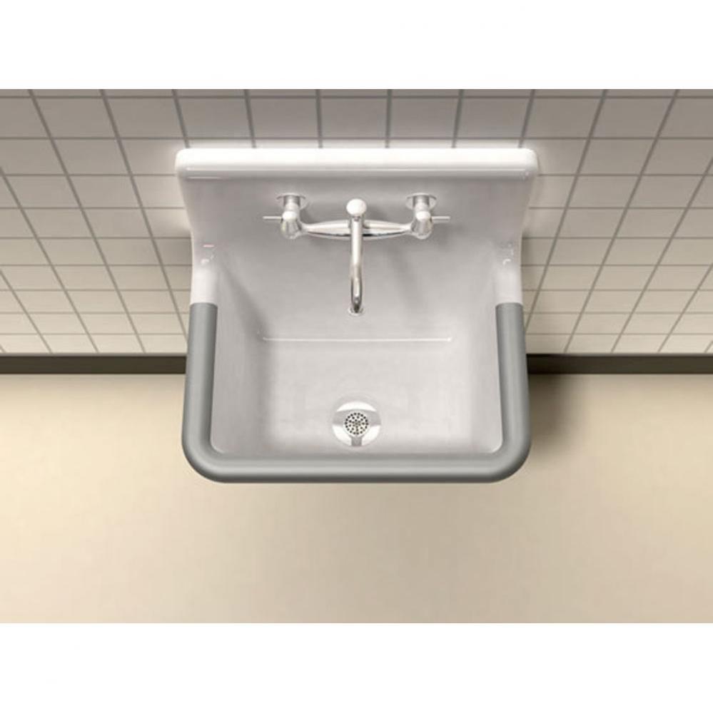 BRIO?, 22''x18'' Service Sink, Wall Mount, 2 Holes 8'' Spread on