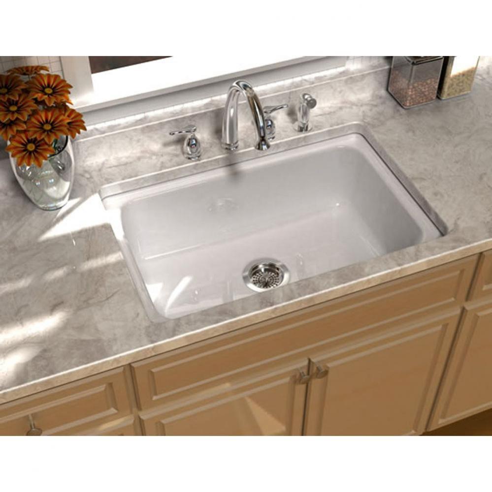 ENCORE?, 33''x22'' Undercounter, 1 Bowl Sink, 5 Faucet Holes, Color