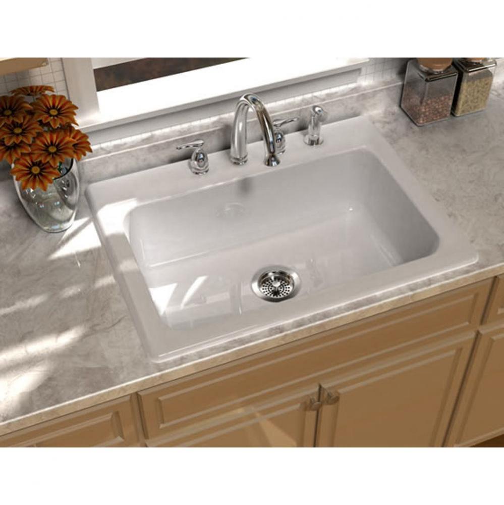 ENCORE?, 33''x22'' Self-Rimming, 1 Bowl Sink, 1 Faucet Hole, Color
