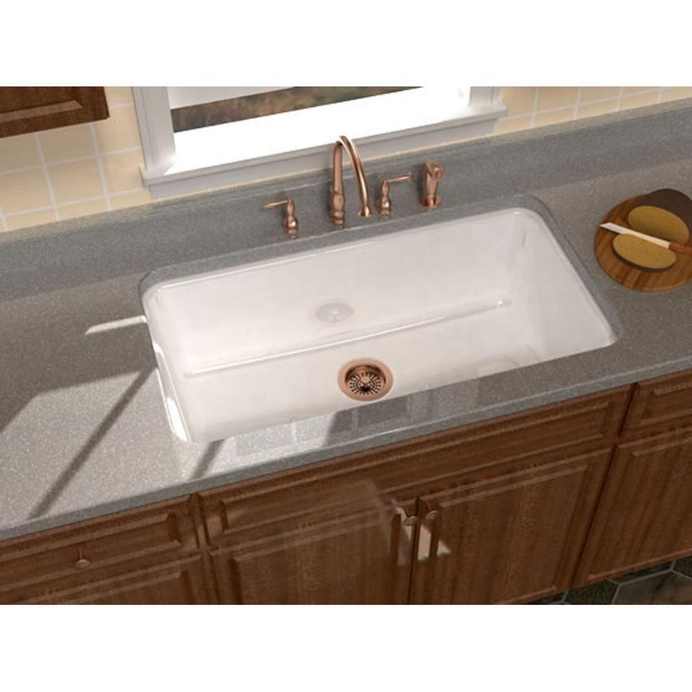 LEGATO?, 36''x22'' Undercounter, 1 Bowl Sink, 5 Faucet Holes, Color