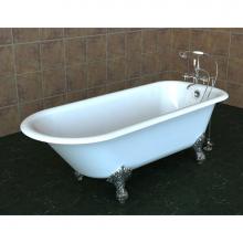 Song FP-603024-SH-70 - SERENADE?, 60''x30'' Freestanding Bathtub, 3 Faucet Drillings on Side, Color