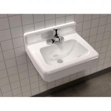 Song S-7020-3-8-70 - ARIA?, 20''x18'' Lavatory, Wall Mount, 3 Faucet Holes 8'' Spread,