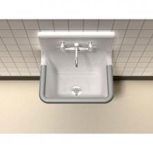 Song S-7031-0-70 - BRIO?, 22''x18'' Service Sink, Wall Mount, Blank Back, Color