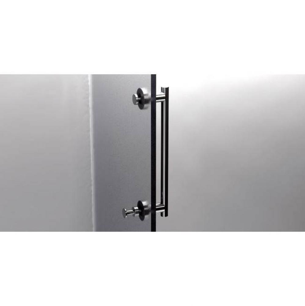 Tecno Door Handle Bar and Hook 12''(30cm) Chrome