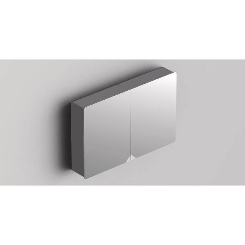 Mirror Cabinet 35''(90cm) Metal Grey