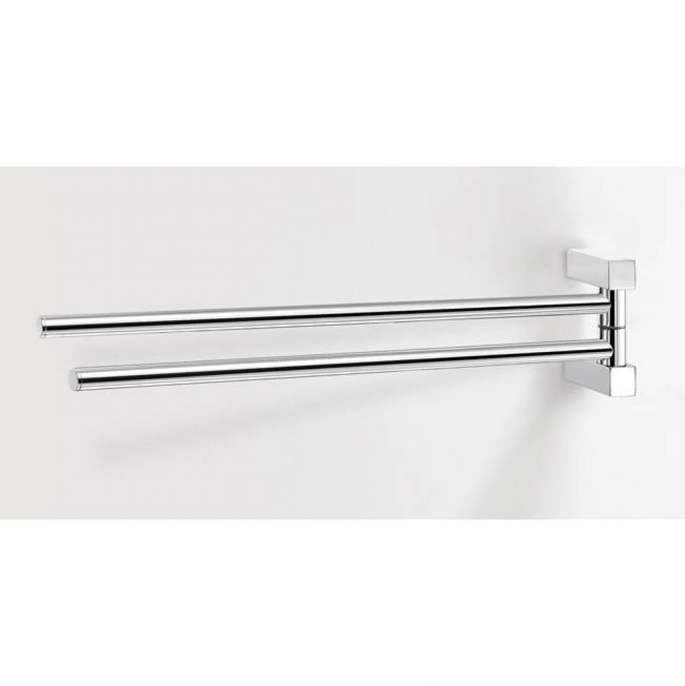 Towel Bar (S-Cube) Swing Double Square Chrome