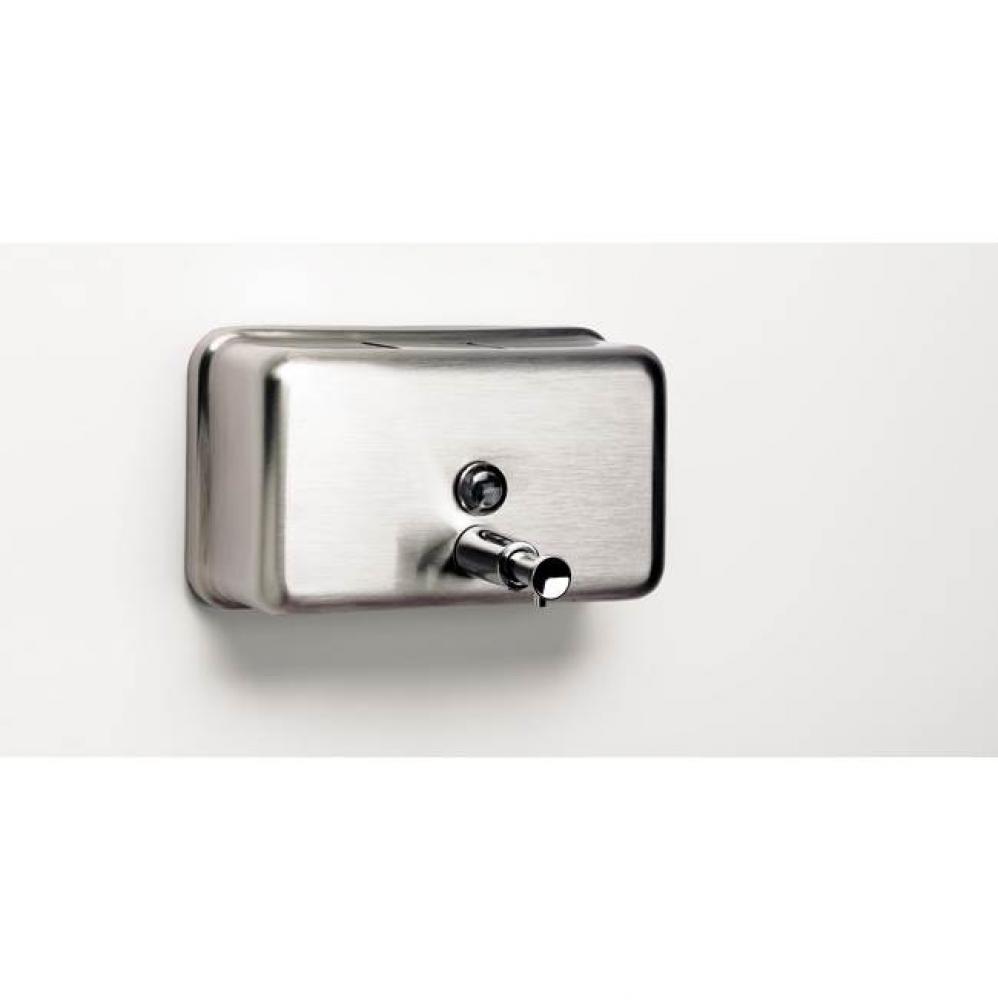 Soap Dispenser Horizontal Polished Ss