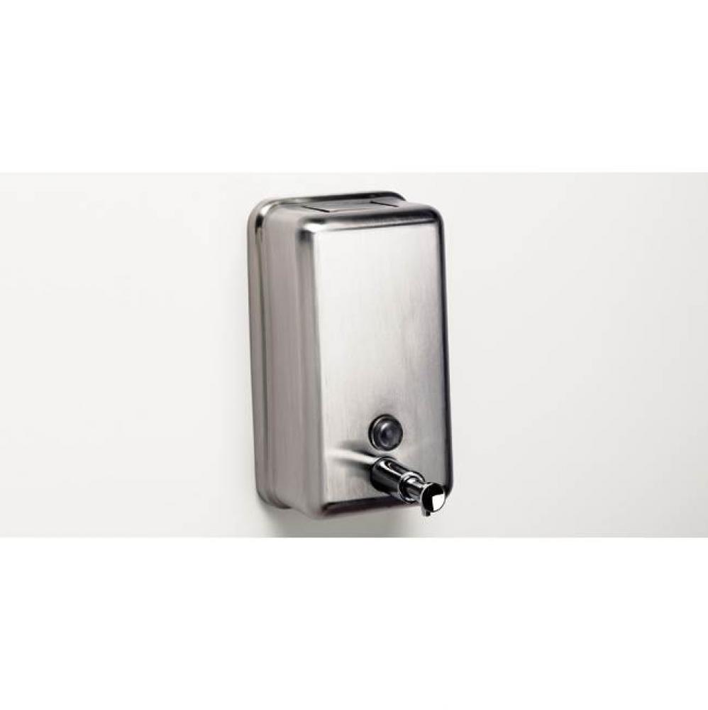 Soap Dispenser Vertical Satin Ss