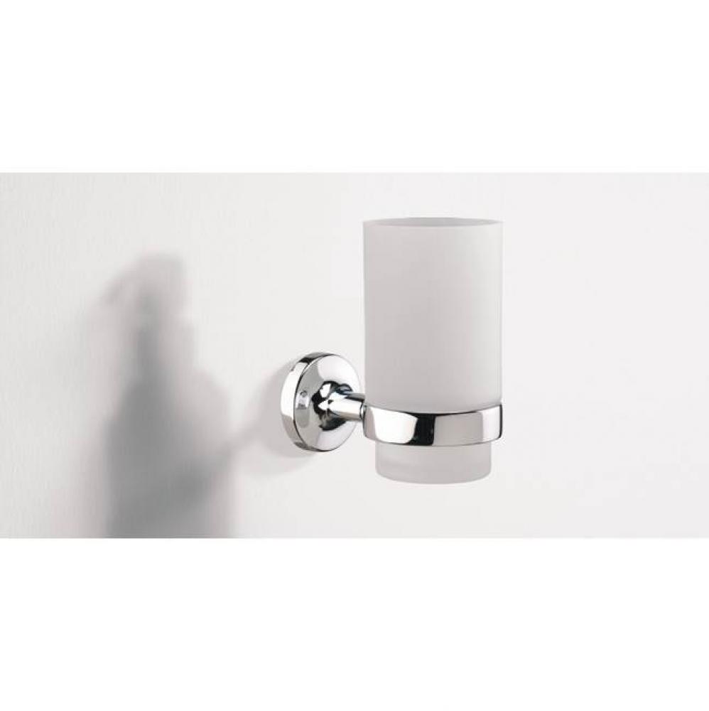 E-Plus Tumbler Wallmount Glass-Chrome