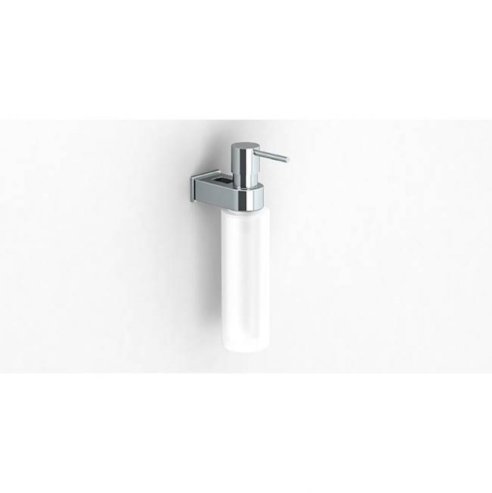 Nakar Soap Dispenser Wall Mount Glass-Chrome