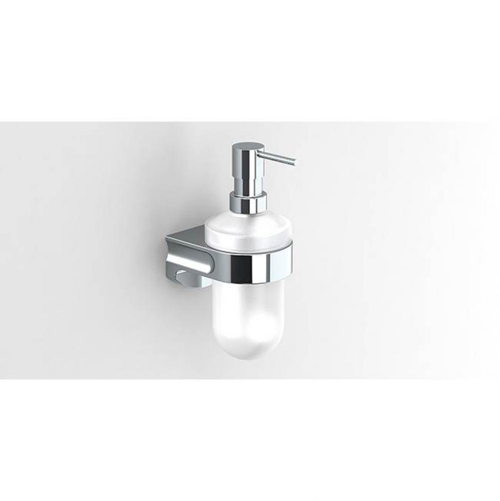 S1 Soap Dispenser Wall Mount Glass-Chrome