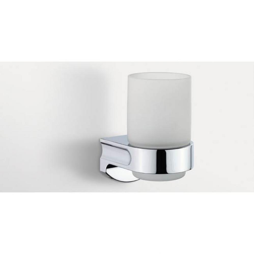 S1 Tumbler Set Wall Mount Glass-Chrome