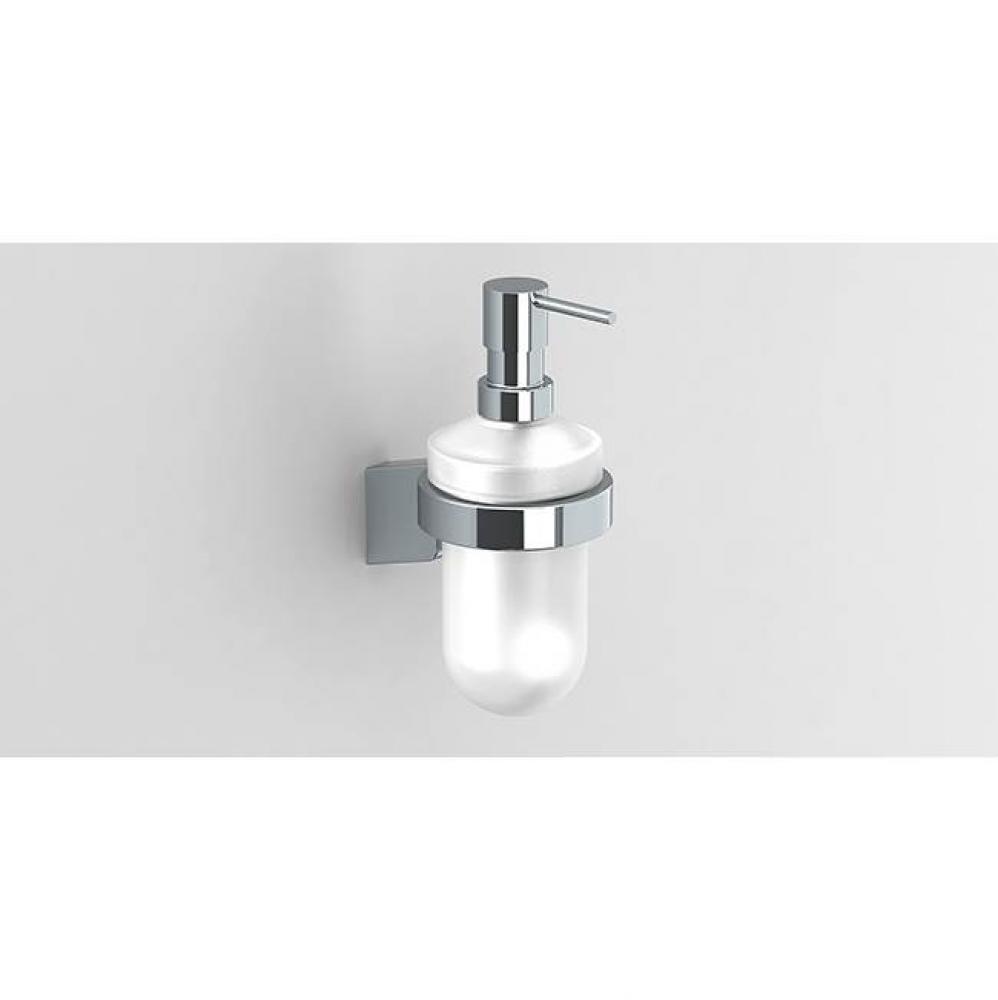 S3 Soap Dispenser Wall Mount Glass-Chrome