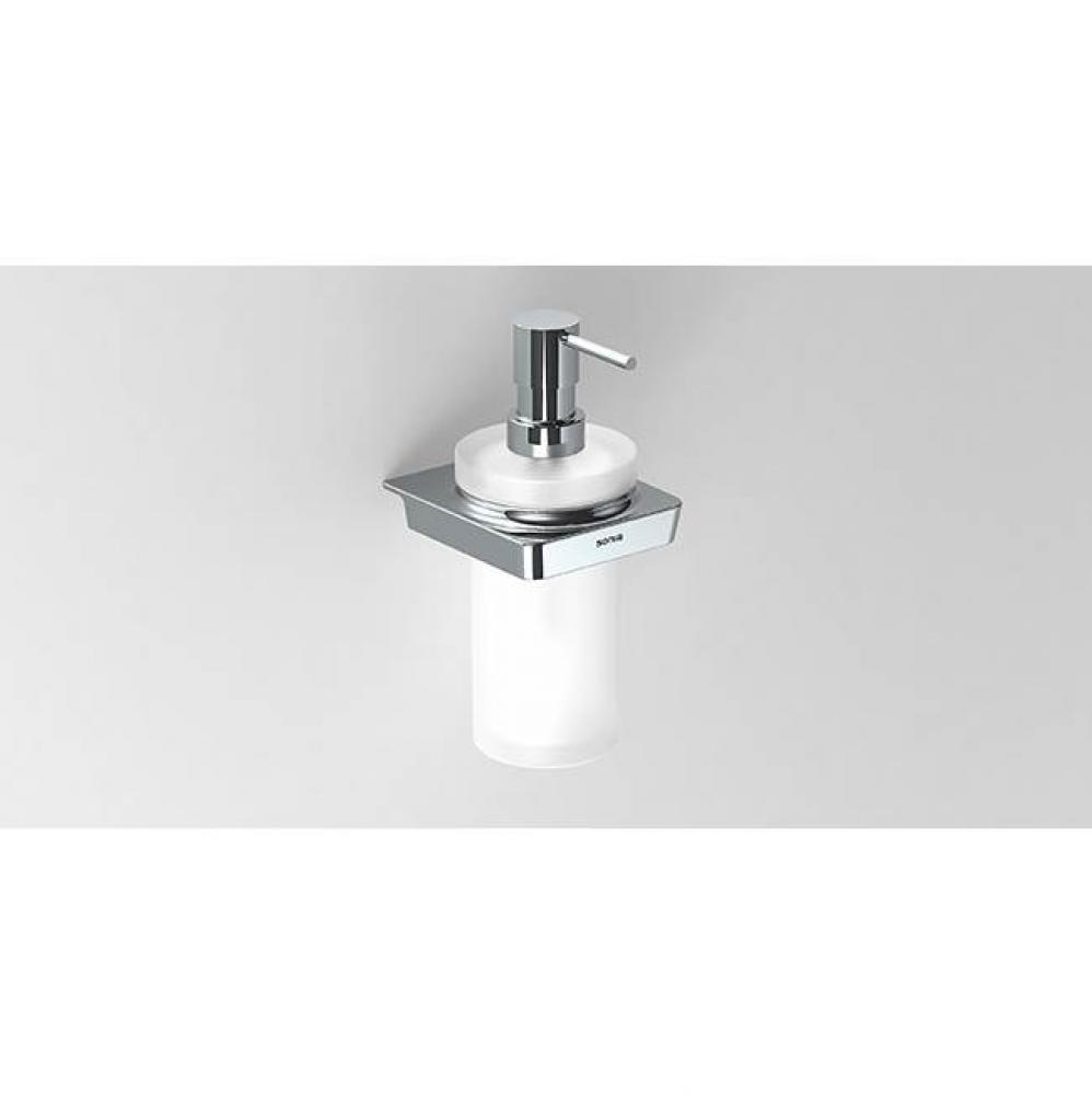 S6 Soap Dispenser Wall Mount Glass-Chrome