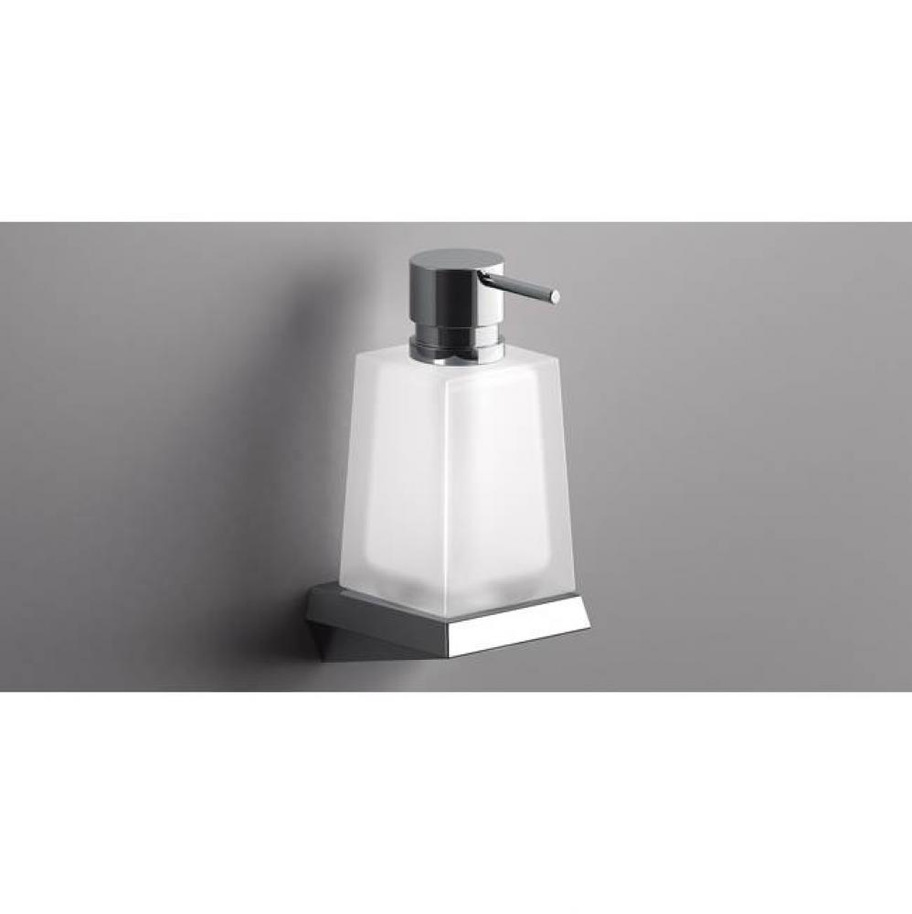 S8 Soap Dispenser Wall Mount Glass-Chrome