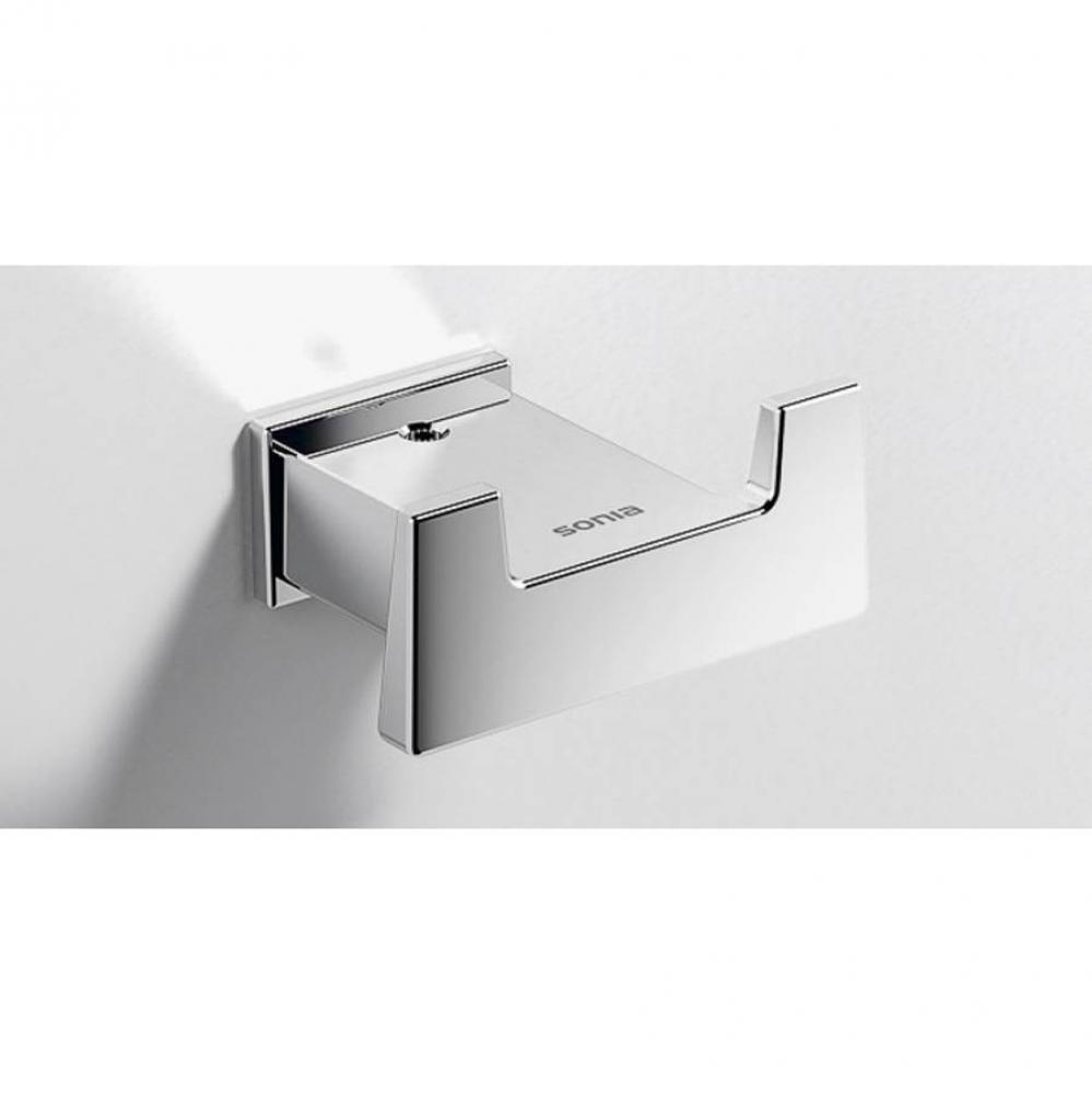 S-Cube Double Robe Hook Black