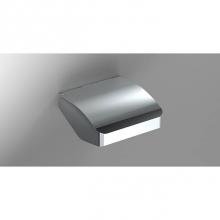 Sonia 166862 - S-Cube Toilet Roll Holder With Cover - Chrome