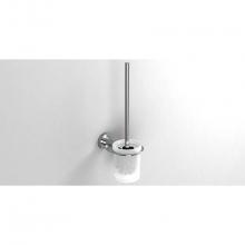 Sonia 119417 - Tecno Wc Brush Set Wall Mount Glass-Satin Nickel