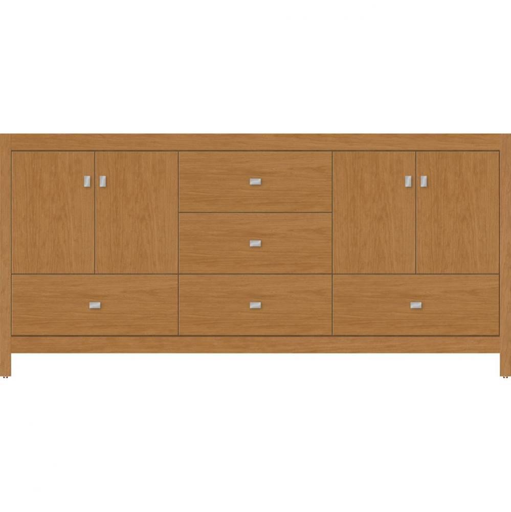 72 X 18.5 X 34.5 Alki Essence Vanity Slab Nat Cherry Db