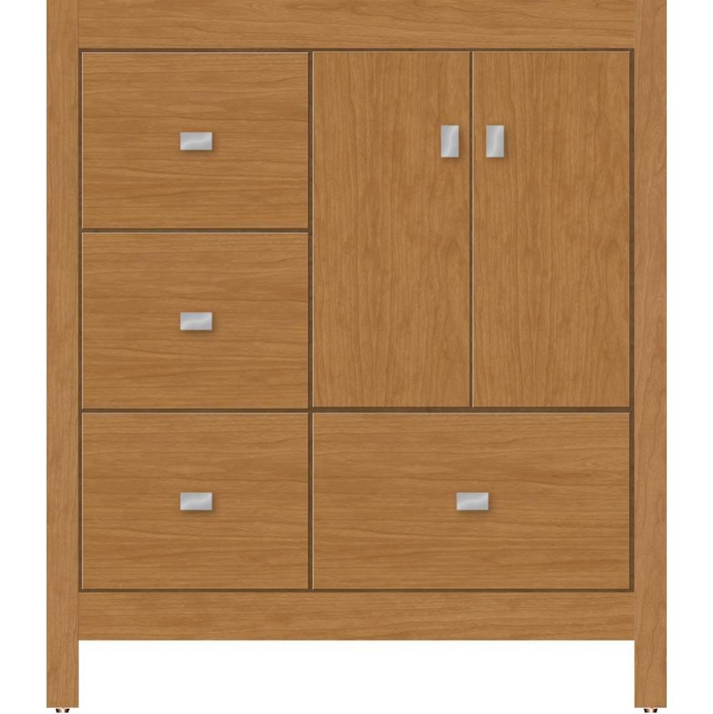 30 X 21 X 34.5 Alki Essence Vanity Slab Nat Cherry Lh