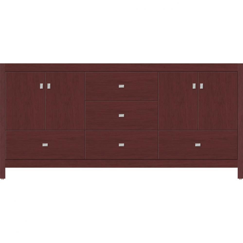 72 X 18.5 X 34.5 Alki Essence Vanity Slab Dk Cherry Db