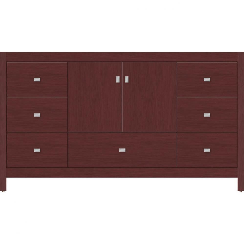 60 X 18.5 X 34.5 Alki Essence Vanity Slab Dk Cherry Sb