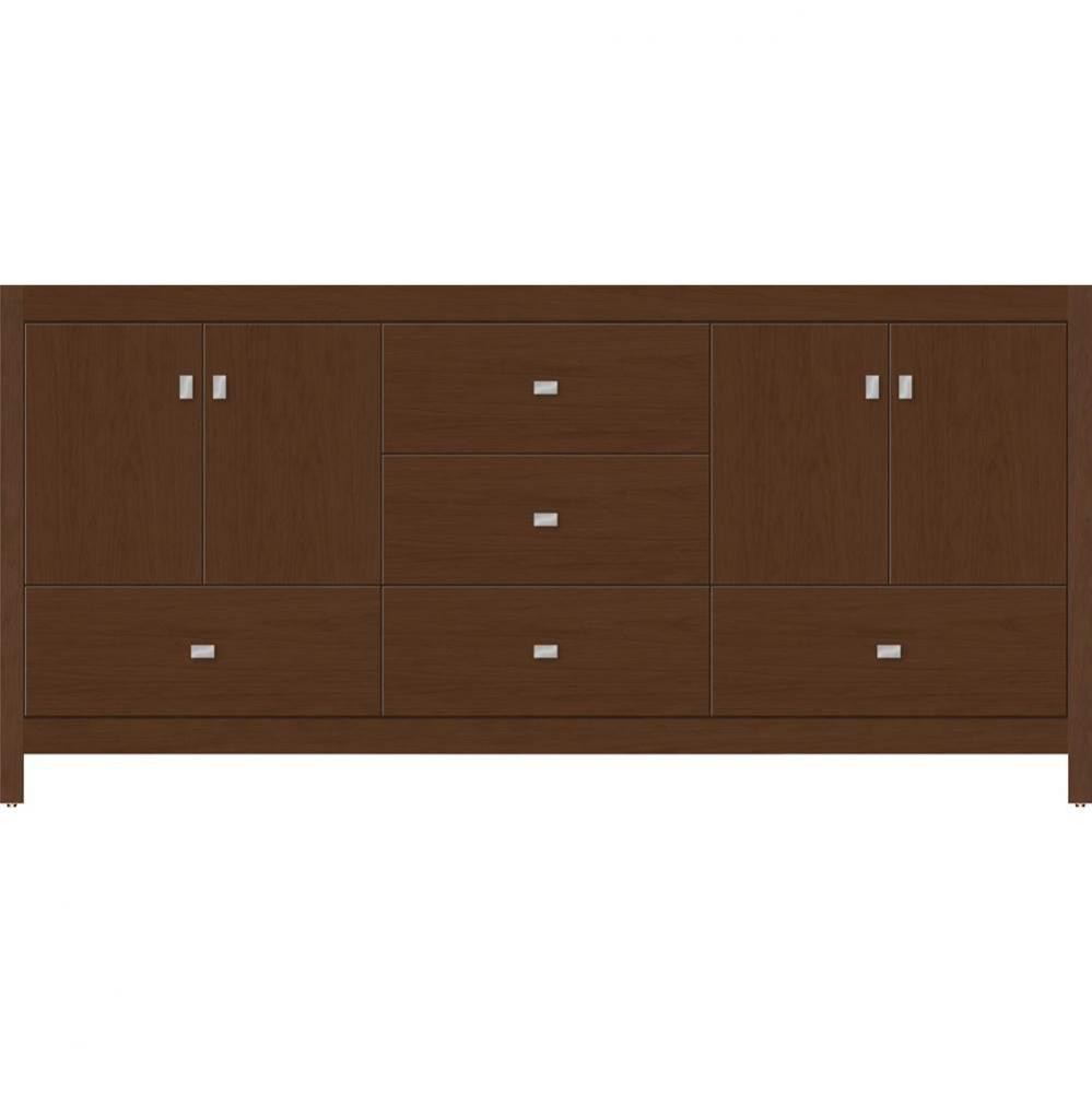 72 X 18.5 X 34.5 Alki Essence Vanity Slab Pecan Cherry Db