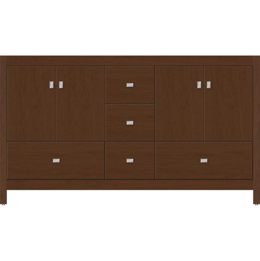 60 X 18.5 X 34.5 Alki Essence Vanity Slab Pecan Cherry Db