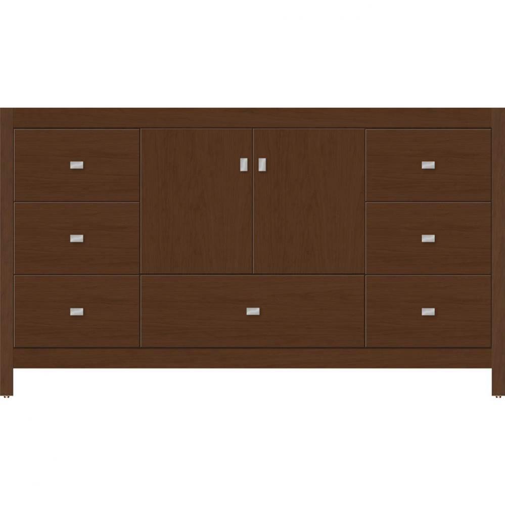 60 X 21 X 34.5 Alki Essence Vanity Slab Pecan Cherry Sb