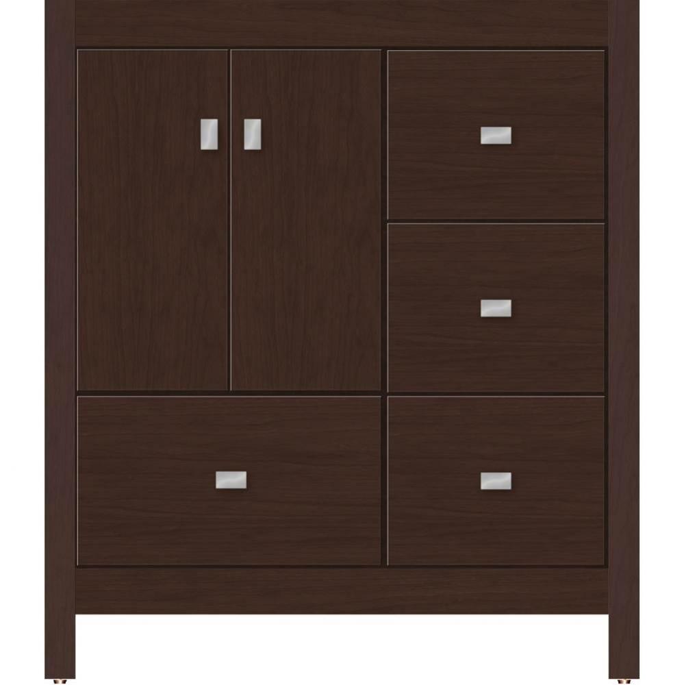 30 X 18.5 X 34.5 Alki Essence Vanity Slab Choc Cherry Rh