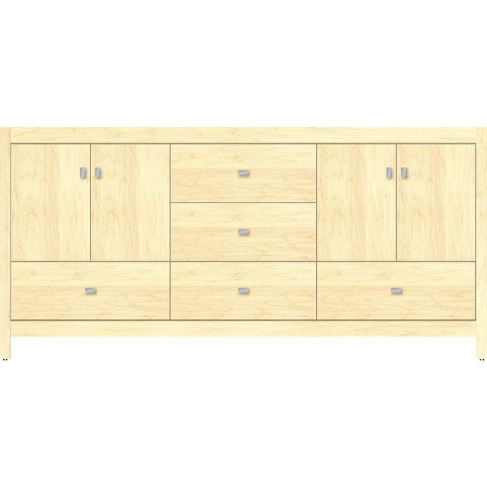 72 X 21 X 34.5 Alki Essence Vanity Slab Nat Maple Db