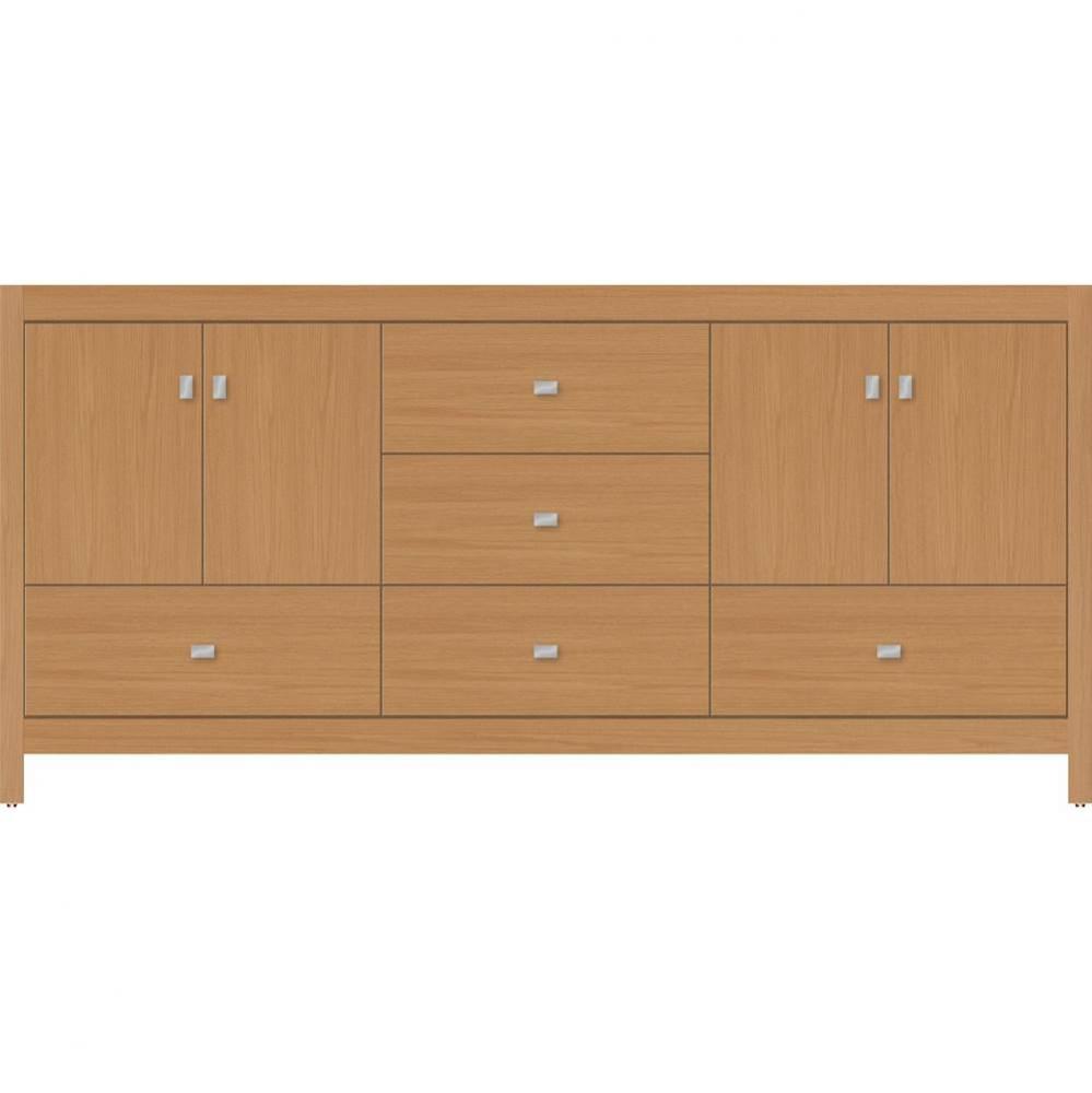 72 X 18.5 X 34.5 Alki Essence Vanity Slab Nat Oak Db