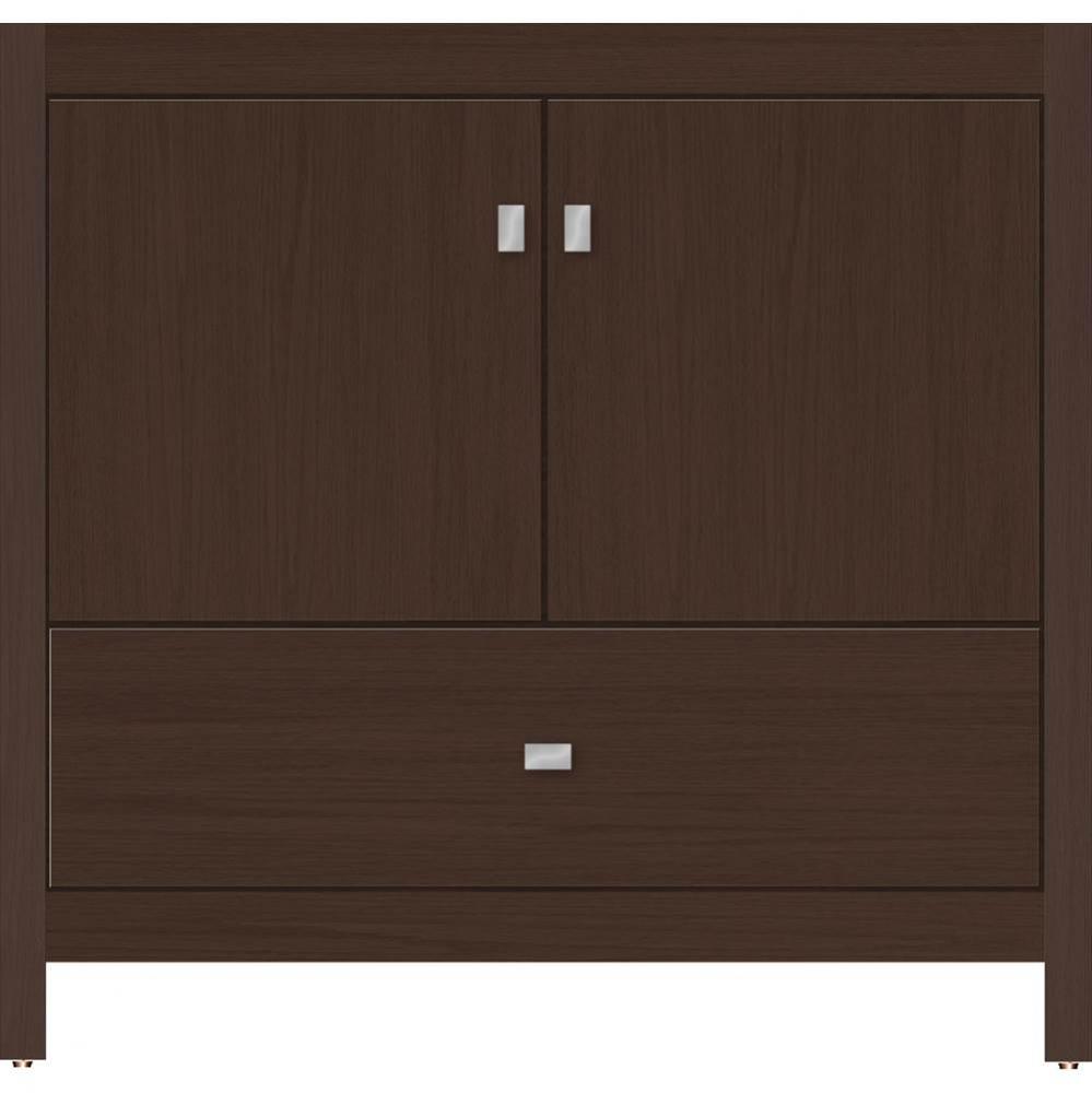 36 X 18.5 X 34.5 Alki Essence Vanity Slab Choc Oak Std