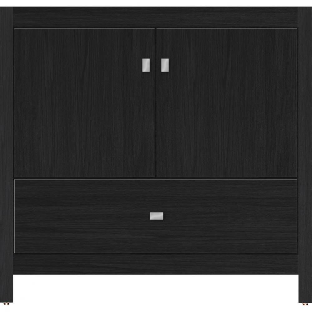 36 X 21 X 34.5 Alki Essence Vanity Slab Midnight Oak Std
