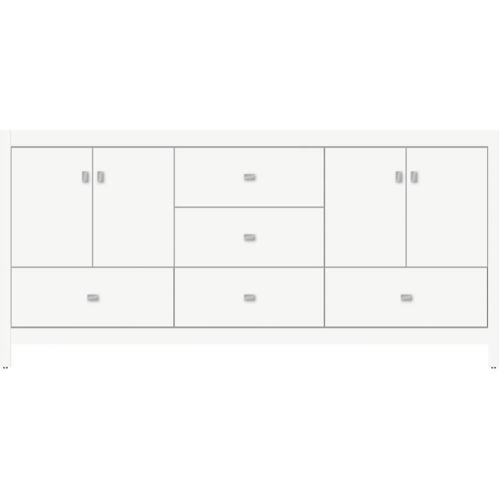 72 X 21 X 34.5 Alki Essence Vanity Slab Sat White Db